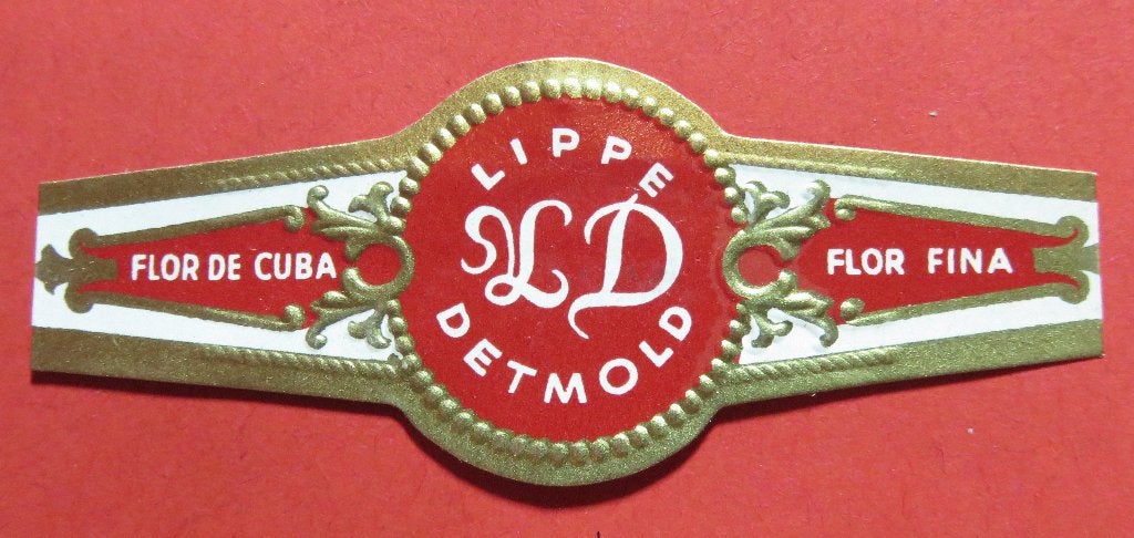 Sigarenbandje Lippe Detmold, Verzenden, Gebruikt, Sigarenbandjes
