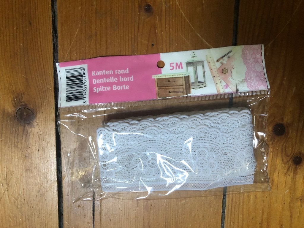 Kantenband wit nieuw in verpakking 5 meter, Ophalen of Verzenden, Nieuw