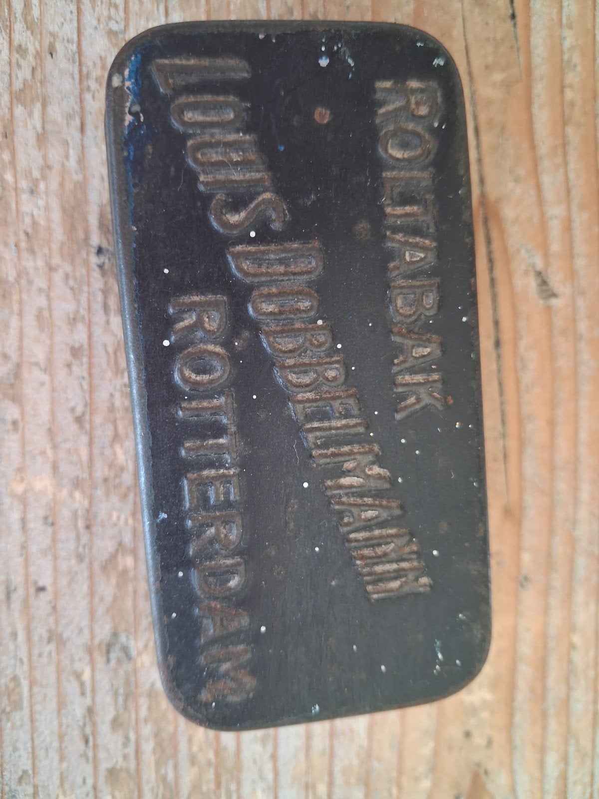 Vintage Louis Dobbelmann Roltabak blik Rotterdam, Ophalen of Verzenden