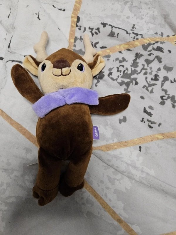 Milka Hert knuffel -- Milka, Kinderen en Baby's, Ophalen of Verzenden, Zo goed als nieuw, Overige typen