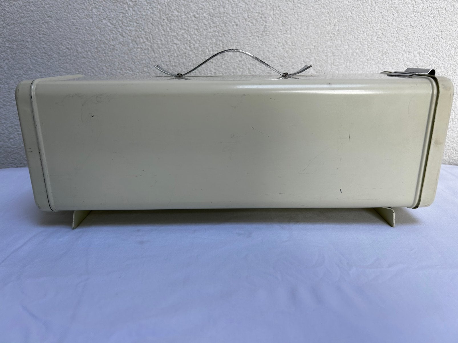 Vintage peperkoek trommel, Overige typen, Ophalen of Verzenden, Zo goed als nieuw, Beige