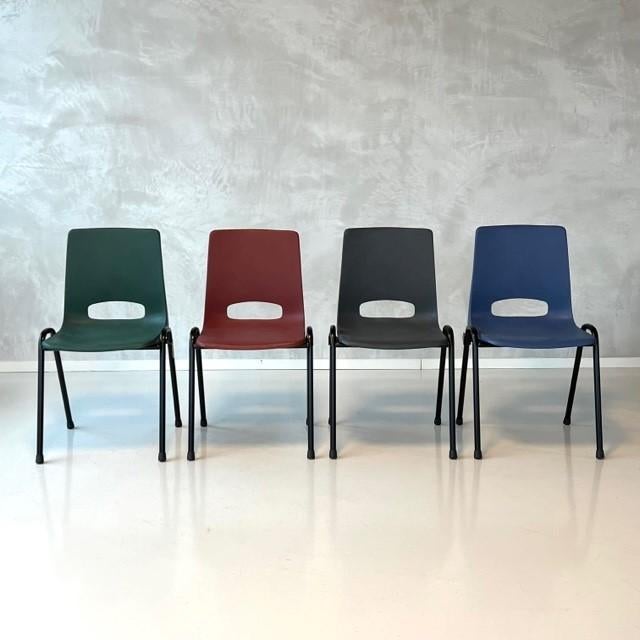 Retro stapelstoelen nieuw kantinestoelen horeca prijs p/stuk, Overige kleuren, ., Vintage, Nieuw