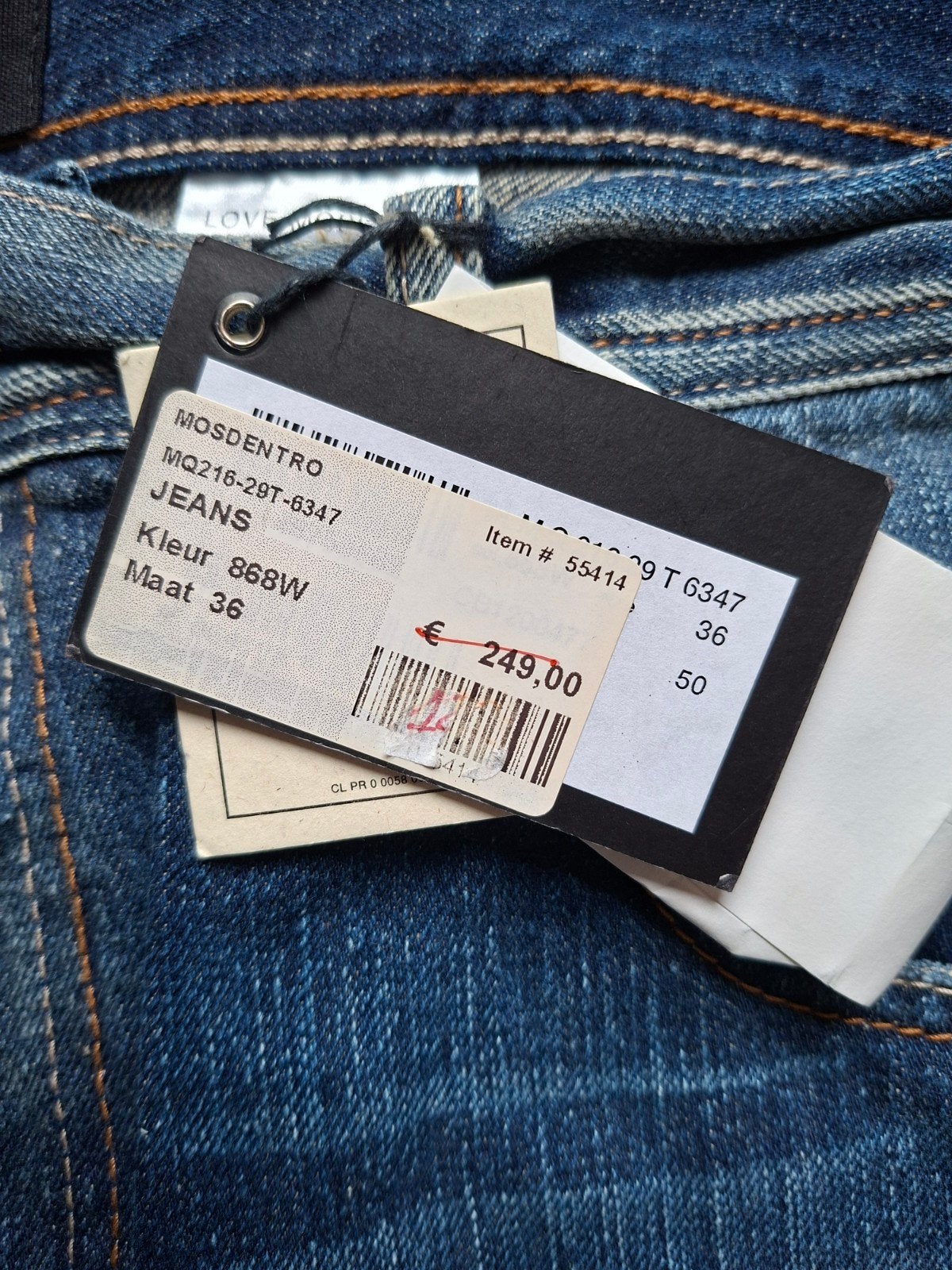 LOVE MOSCHINO jeans W36 L34, W36 - W38 (confectie 52/54), Moschino, Blauw, Nieuw