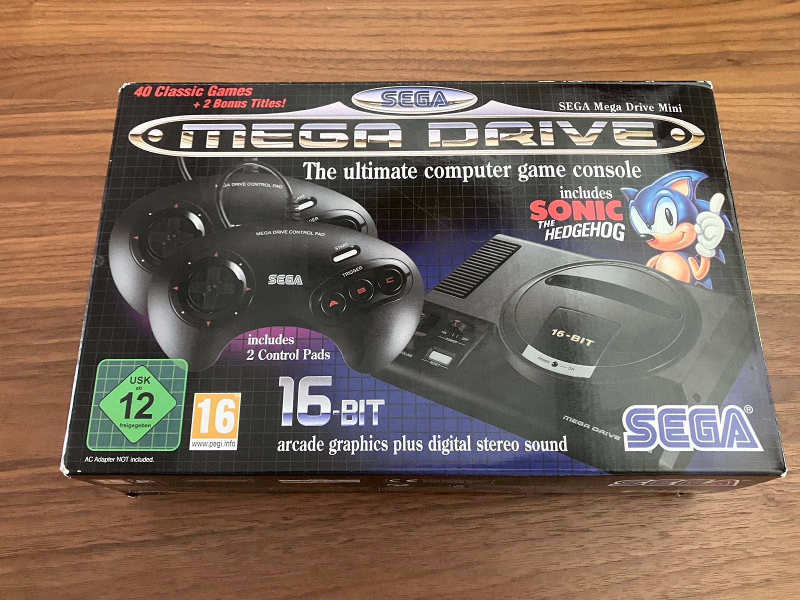 Sega Mega Drive Mini (compleet in doos), Ophalen, Met games, Mega Drive, Met 2 controllers