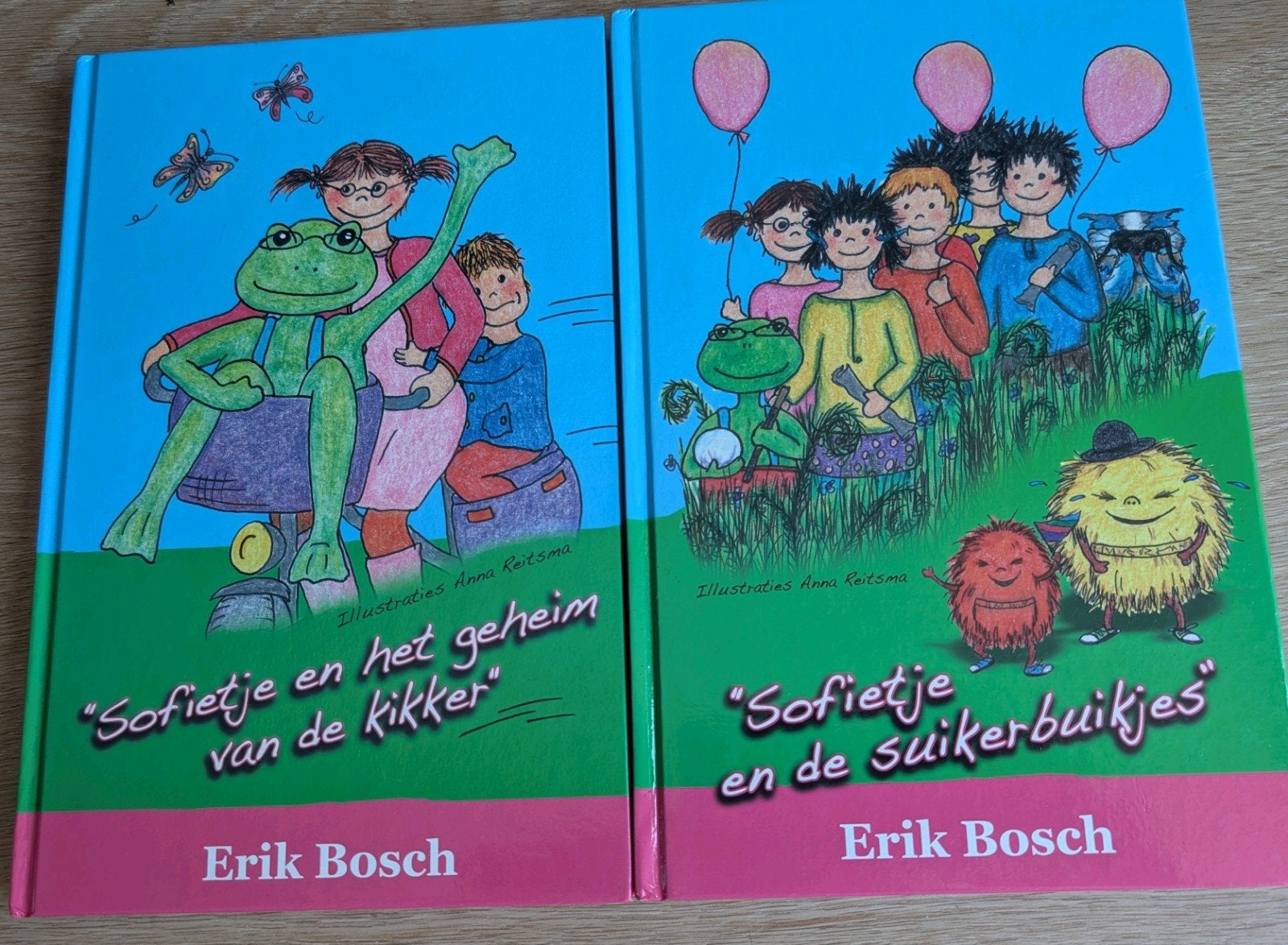 Sofietje en de Suikerbuikjes & Het Geheim van de Kikker, Boeken, Ophalen of Verzenden, Zo goed als nieuw, Erik Bosch, Fictie algemeen