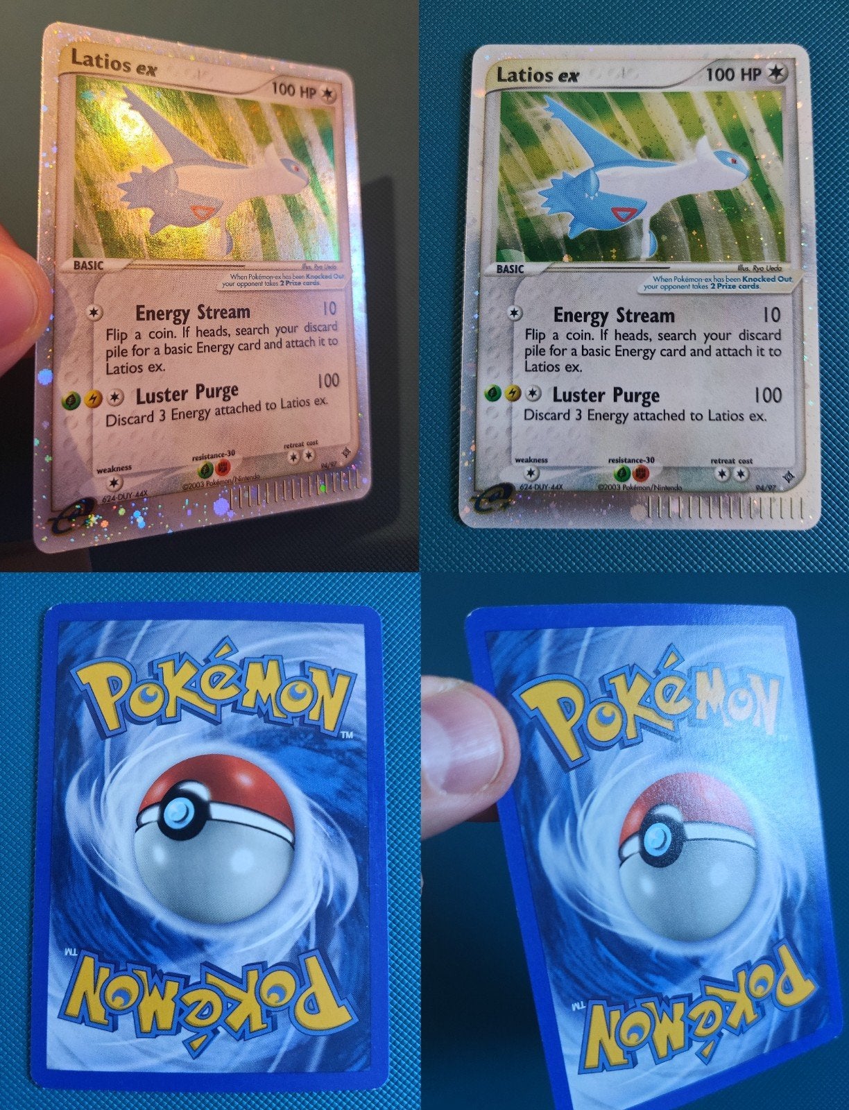 Pokemon Kaart Latios EX uit EX Dragon - NM Conditie, Ophalen of Verzenden, Zo goed als nieuw, Losse kaart, Foil