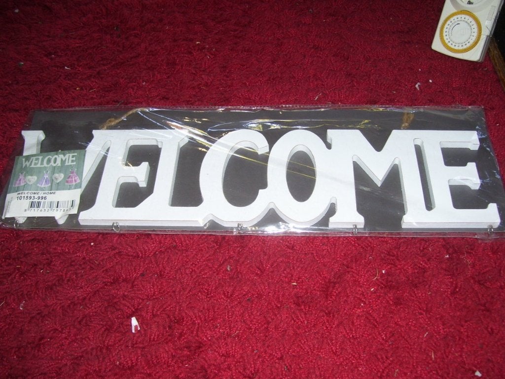 WANDDECORATIE WELCOME, Huis en Inrichting, Hout, Ophalen of Verzenden, Zo goed als nieuw, Wandbord of Wandpaneel