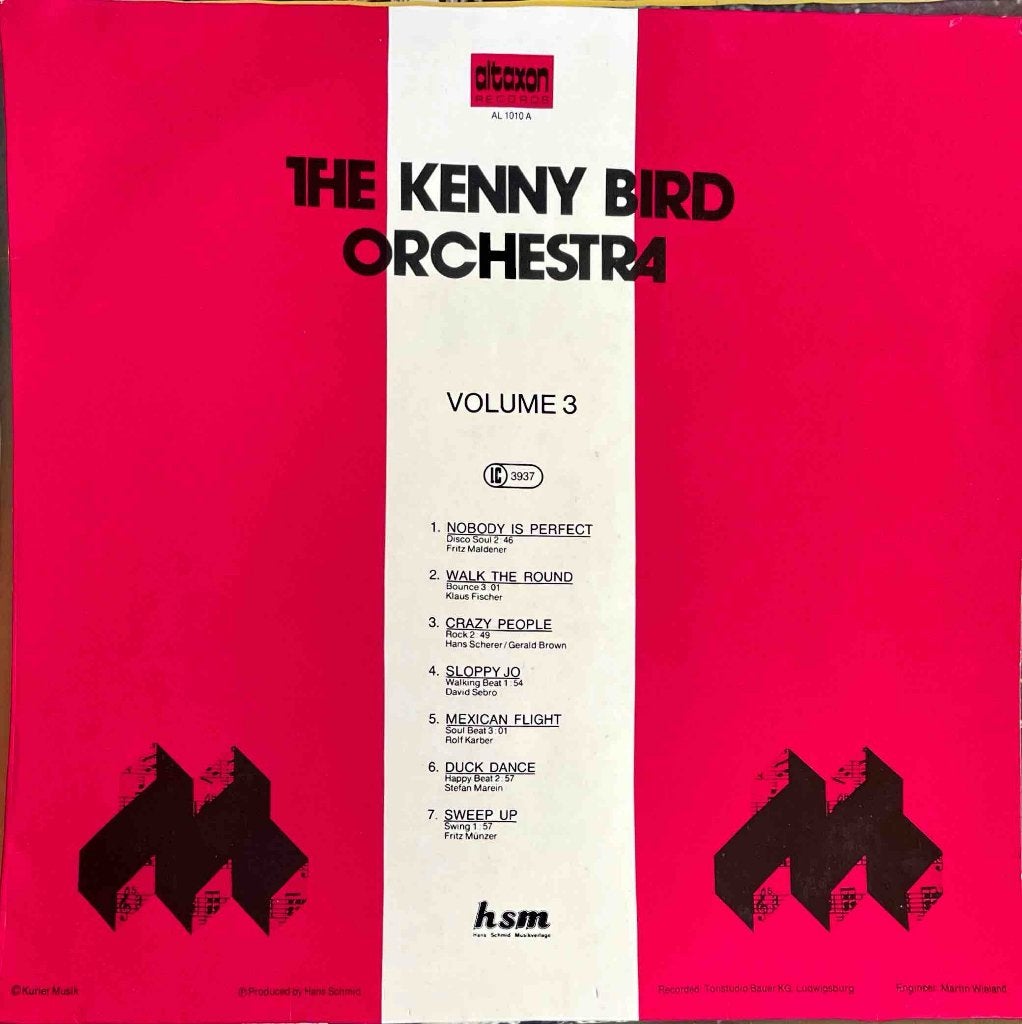 The Kenny Bird Orchestra - Volume 3 - Altaxon / Duitsland, Inclusief binnenhoes, Ophalen of Verzenden, Gebruikt, 12 inch
