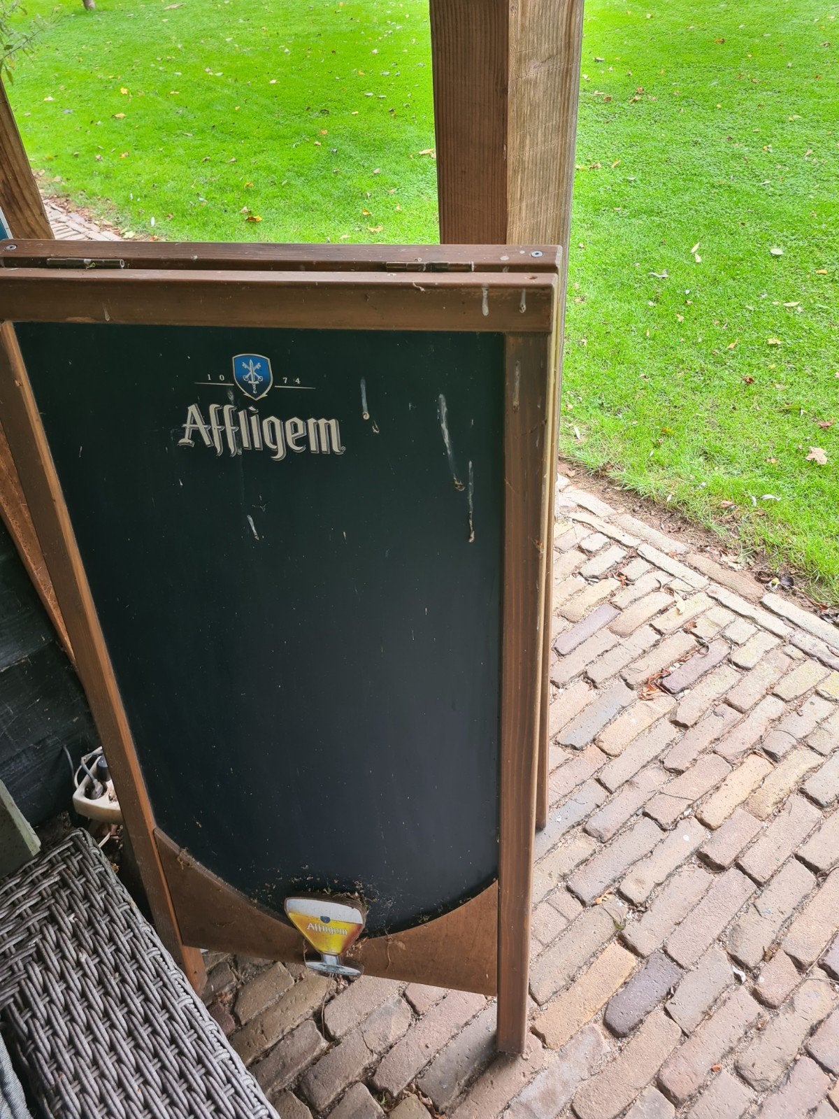 Affligem krijtbord - Reclamebord, Ophalen, Gebruikt, Reclamebord