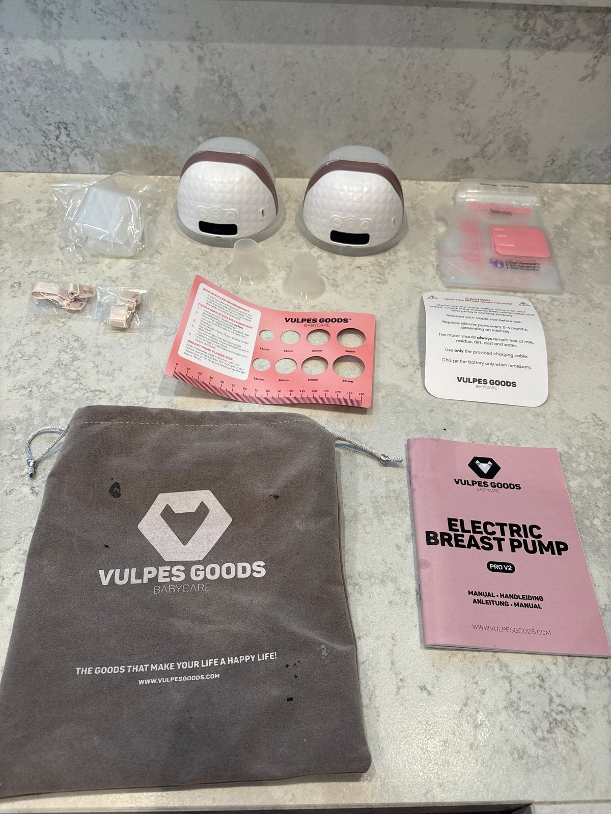 Vulpes Goods Borstkolf Pro V2 - Draadloos en Dubbelzijdig, Ophalen of Verzenden, Zo goed als nieuw, Draadloos, Vulpes Goods