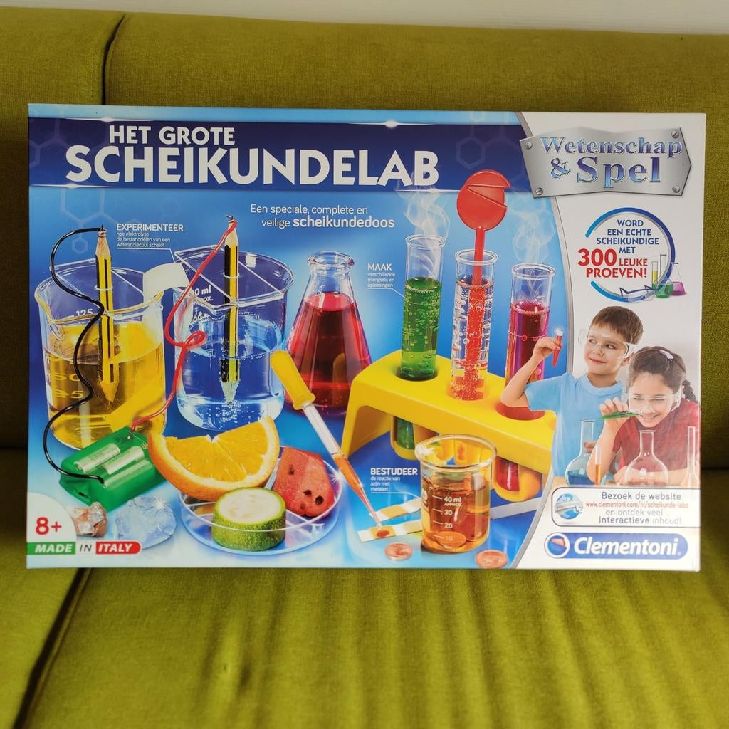 Clementoni Het Grote Scheikundelab - Wetenschap & Spel, Kinderen en Baby's, Speelgoed | Educatief en Creatief, Ophalen, Zo goed als nieuw