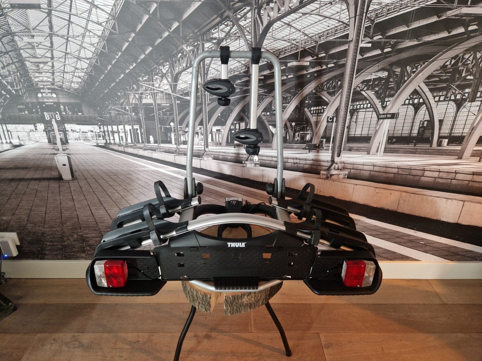 thule EuroWay 921 Kantelbare Fietsendrager voor 2 Fietsen, Auto diversen, Fietsendragers, Ophalen, Brede banden, Zo goed als nieuw