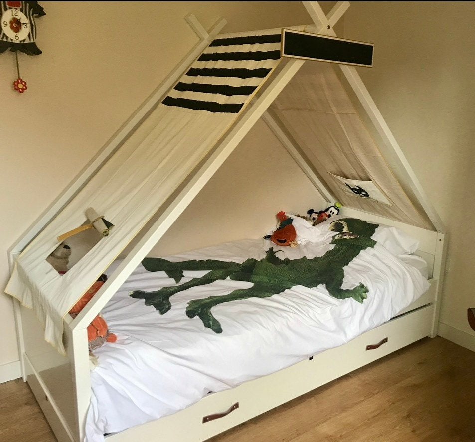 Lifetime CoolKids Tipi bed, Ophalen, 85 tot 100 cm, Gebruikt, Matras