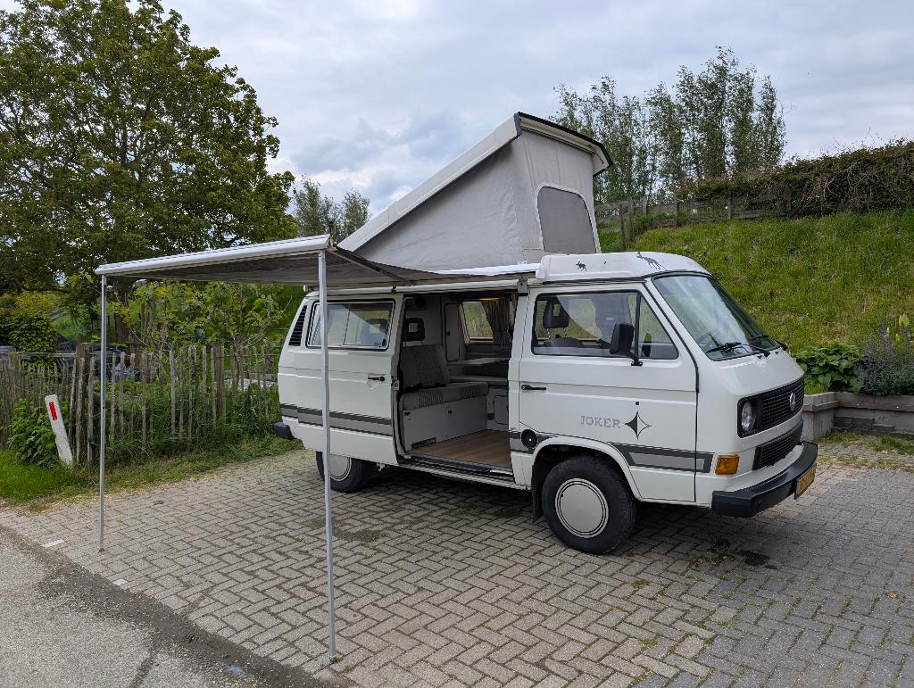 Volkswagen T3 Westfalia Joker 1.6Td 1988, Volkswagen, Particulier, Luifel, Koelkast