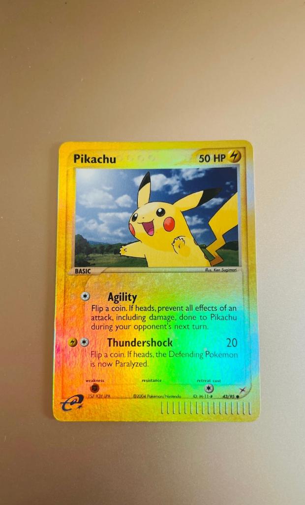 Pikachu 43/95 Reverse Holo Team Magma Pokemon, Verzenden, Zo goed als nieuw, Losse kaart, Foil