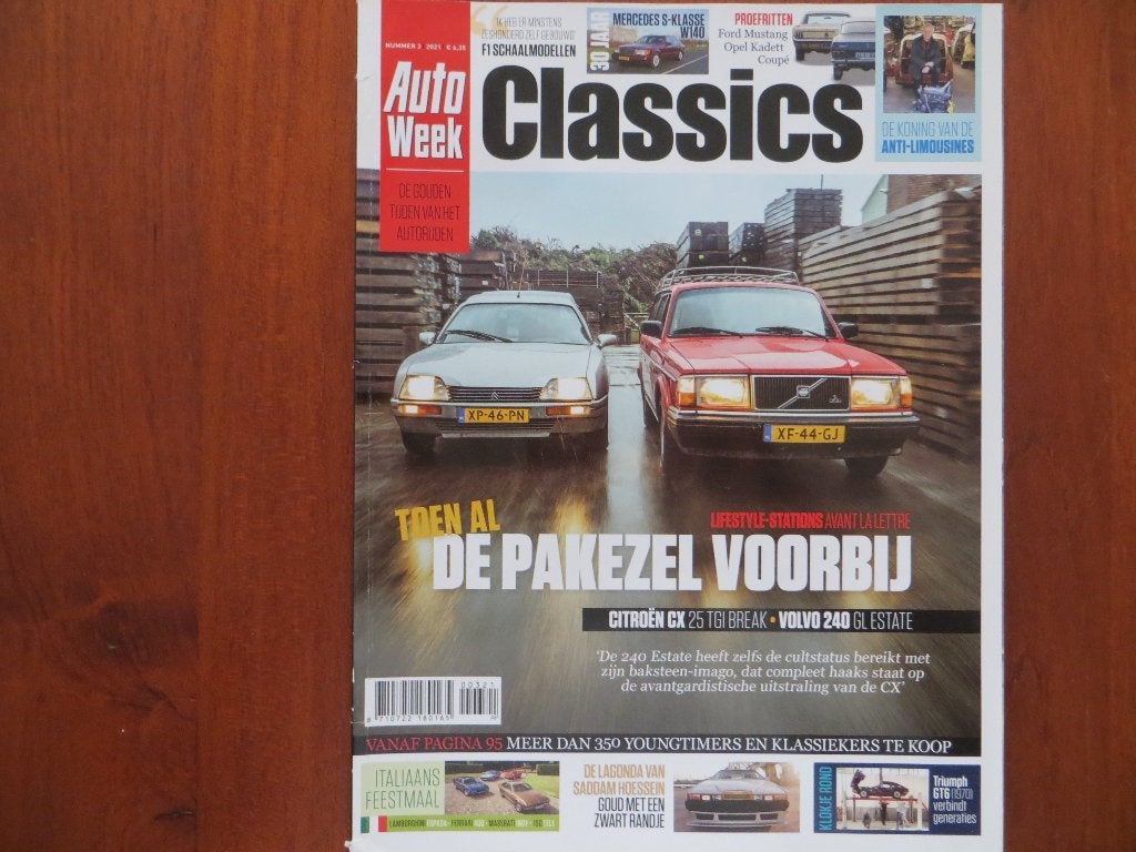 Autoweek Classics 3 2021 Citroën CX 25 TGI Break, 240 Estate, Ophalen of Verzenden, Nieuw, Citroën
