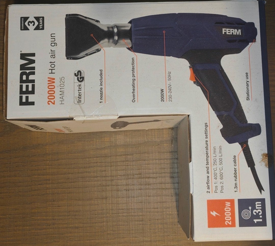 ferm hetelucht pistool heat gun warmte pistool, Ophalen of Verzenden, Nieuw