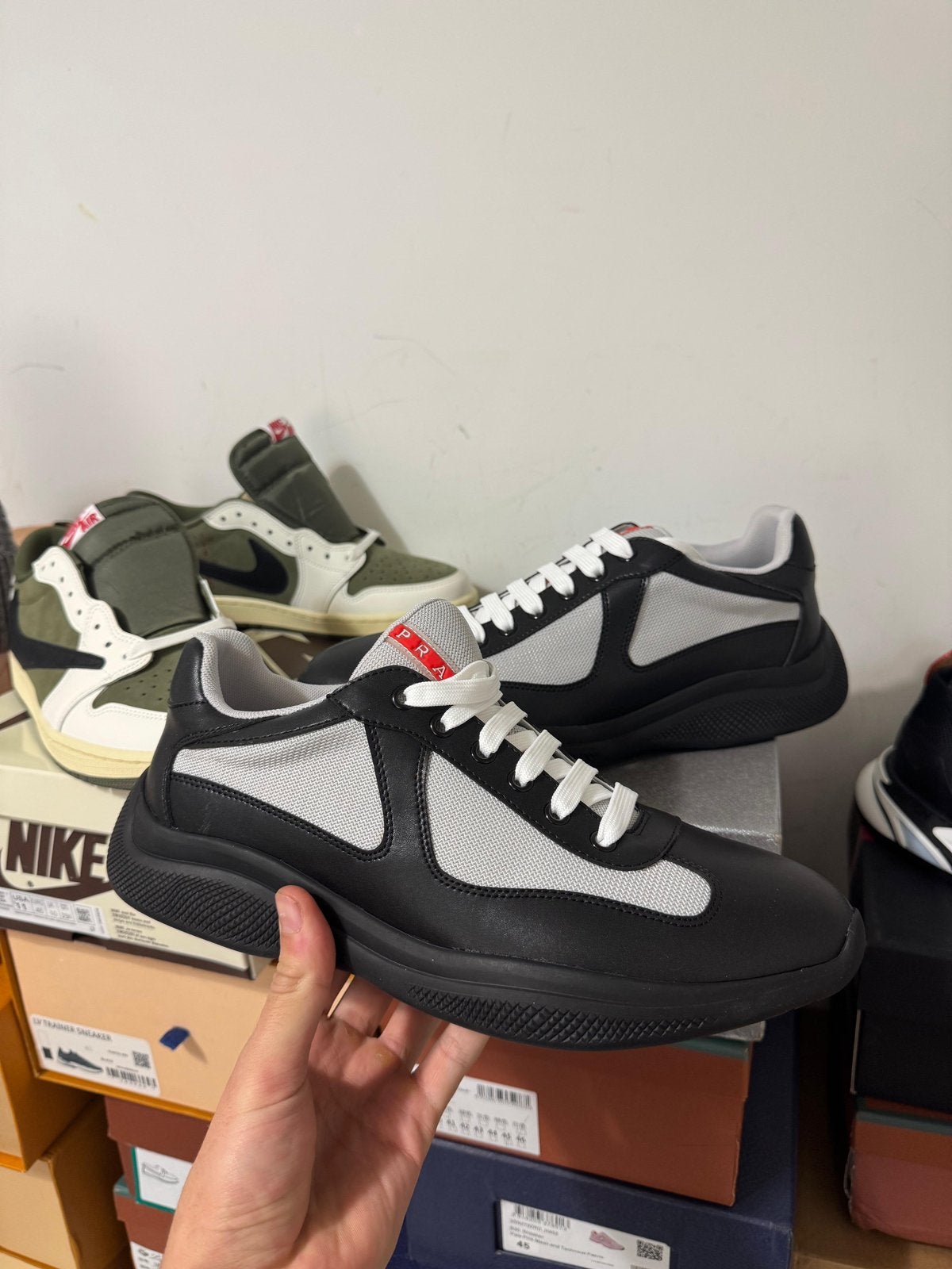Prada America’s Cup Sneakers zwart, Ophalen of Verzenden, Nieuw, Zwart