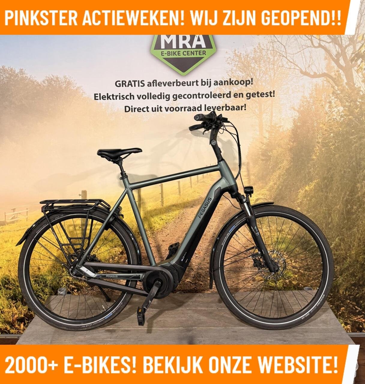 Pegasus Ravenna 8F Elektrische fiets met BOSCH midden motor!, Fietsen en Brommers, 59 cm of meer, Overige merken