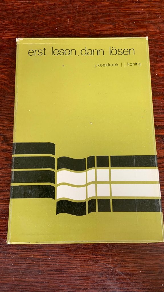 Erst lesen, dann lösen - J. Koekkoek - J. Koning, Ophalen of Verzenden