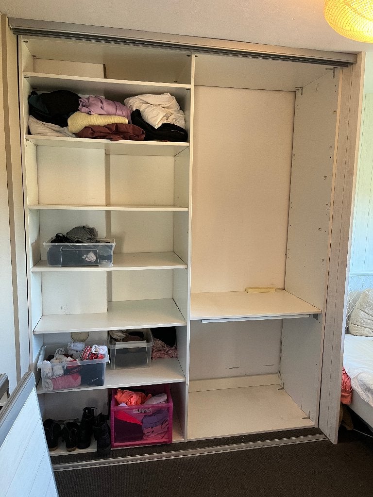 Gratis schuifwandkast (inbouw), Ophalen, 150 tot 200 cm, Modern, strak, 50 tot 75 cm