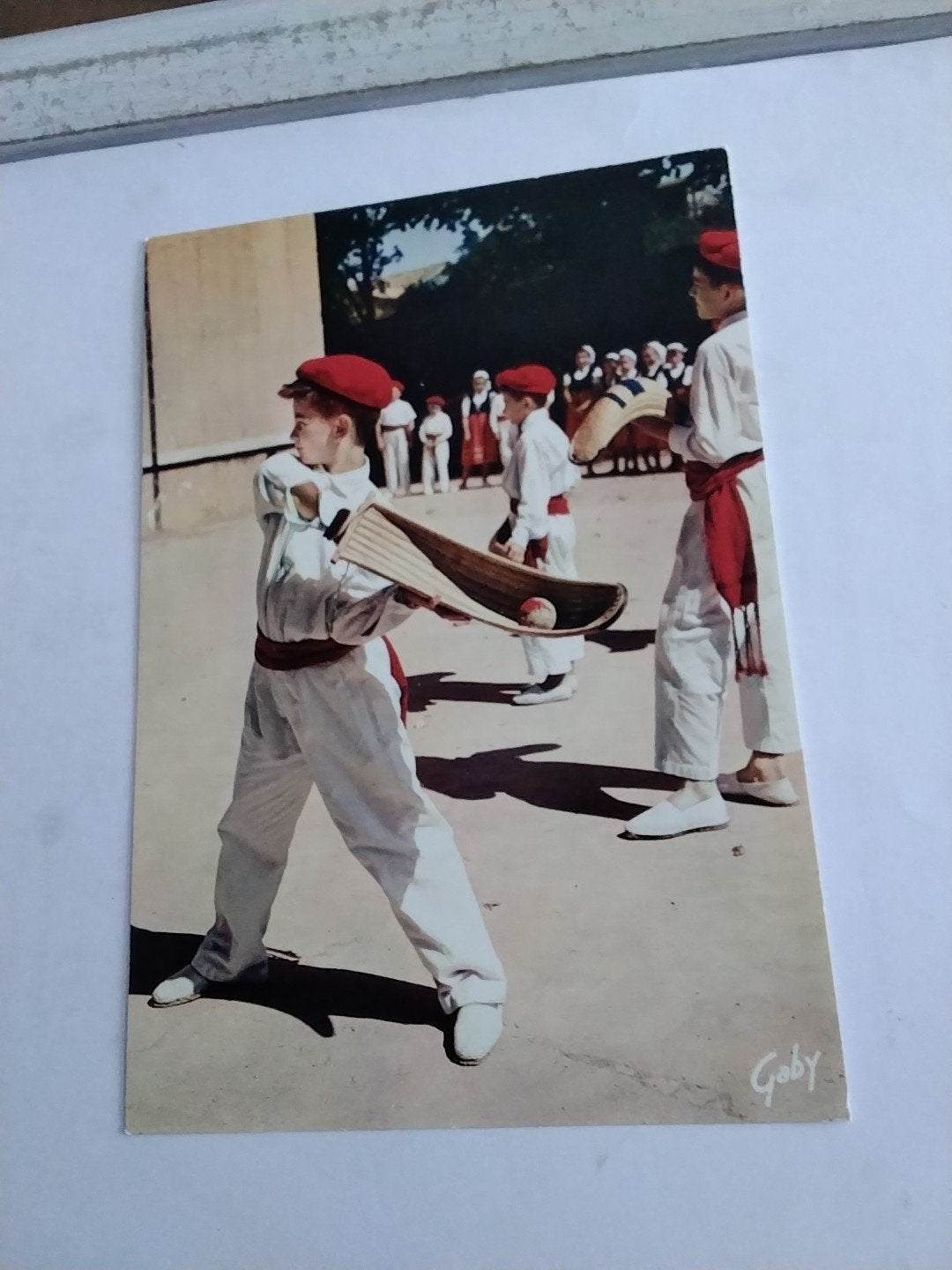 Vintage Ansichtkaart: Baskisch Pelota Spel, Ophalen of Verzenden