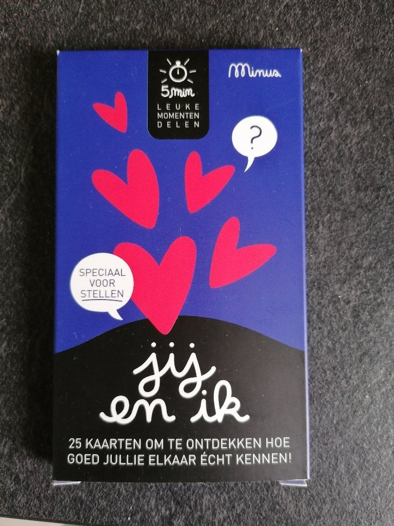 Minus Jij en Ik kaartspel, Een of twee spelers, Ophalen of Verzenden, Nieuw, Minus