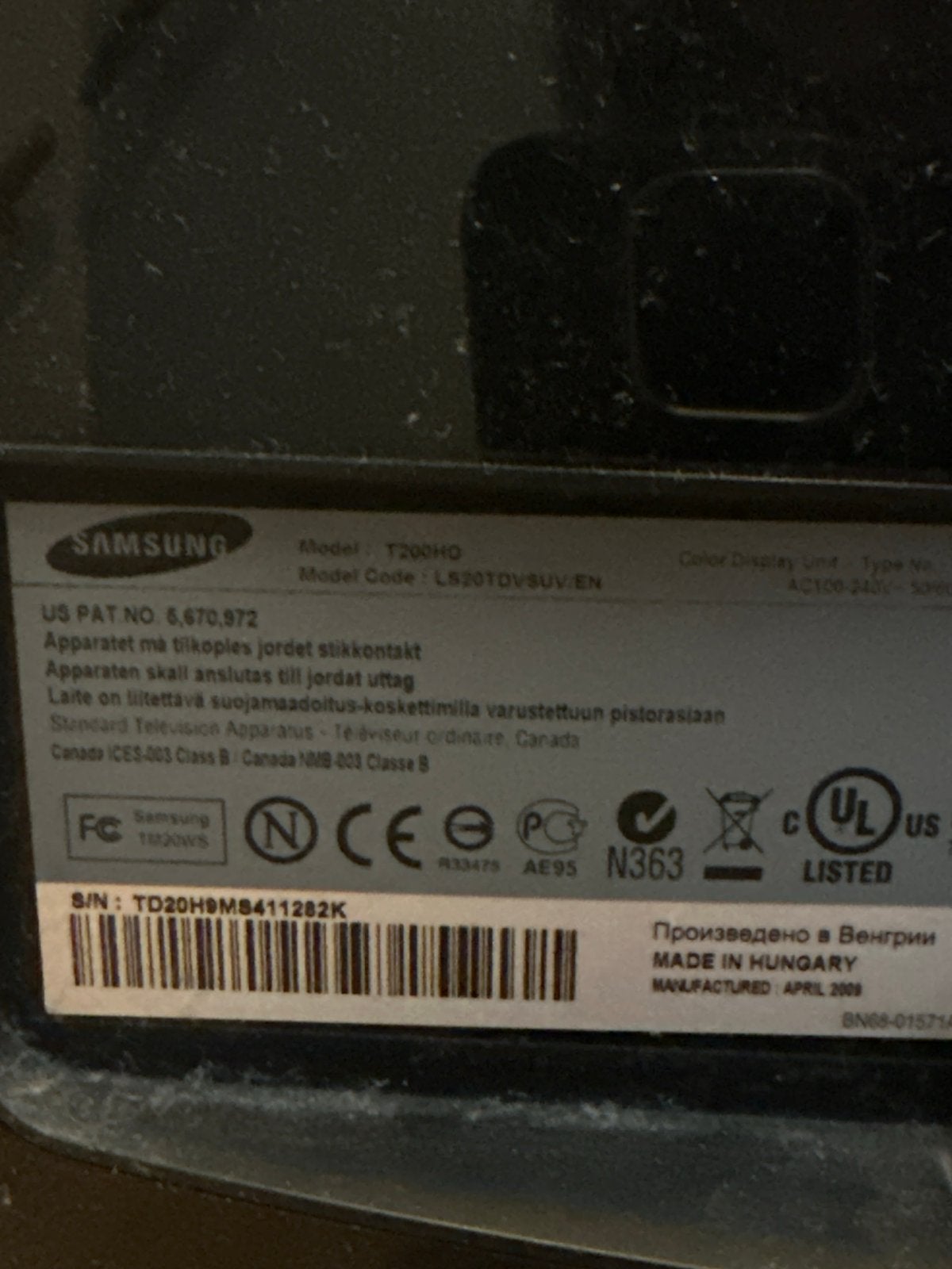 Kleine Samsung TV T200HD - Ideaal voor slaapkamer/keuken, HD Ready (720p), Ophalen of Verzenden, Samsung, 40 tot 60 cm