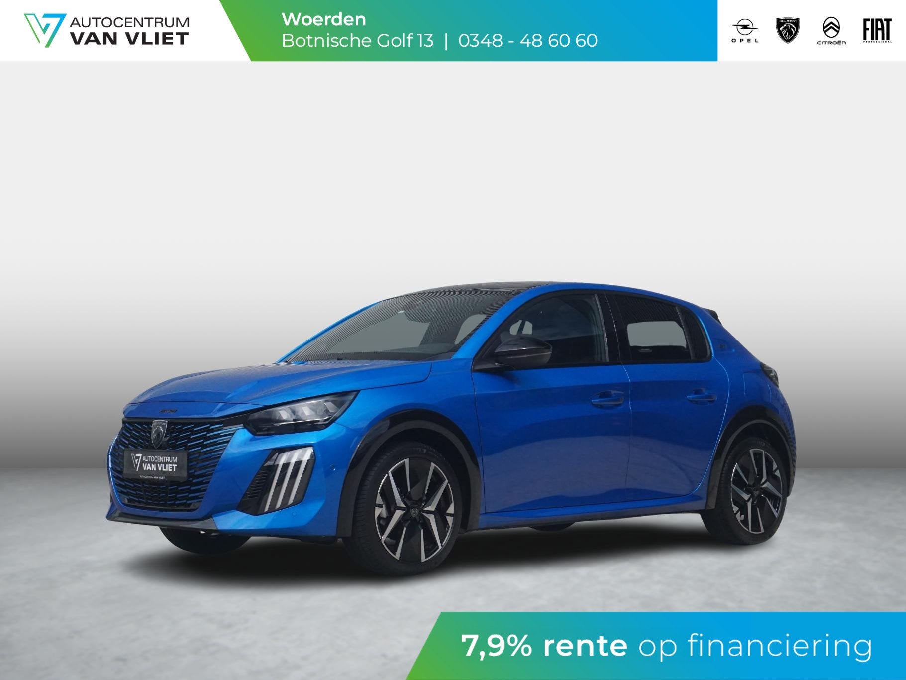 Peugeot 208 1.2 Turbo 100 GT | 360 camera | Panoramadak | Ca, Auto diversen, Blauw, Handgeschakeld, Benzine, Peugeot