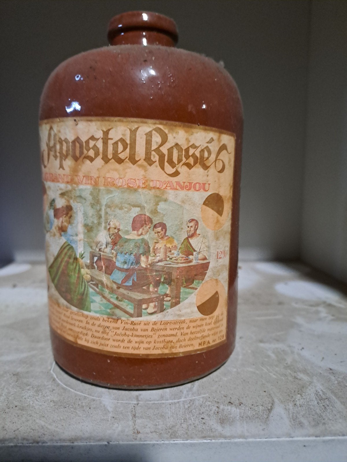 Apostel Rosé D'Anjou Wijnfles - Vintage Collectie, Ophalen of Verzenden