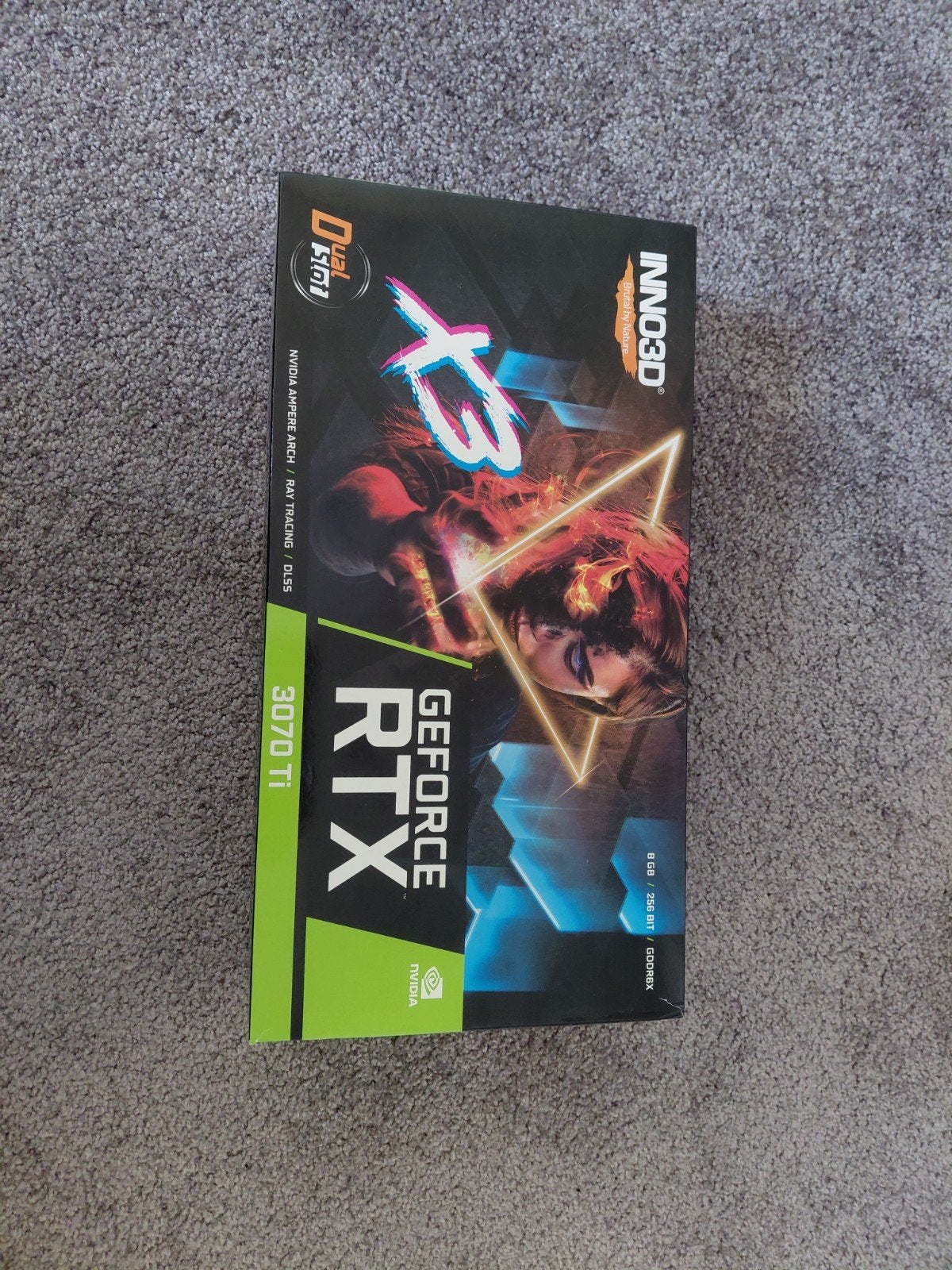 Inno3D GeForce RTX 3070 Ti X3 8GB GDDR6X Videokaart, Computers en Software, PCI-Express 4, Ophalen of Verzenden, Zo goed als nieuw