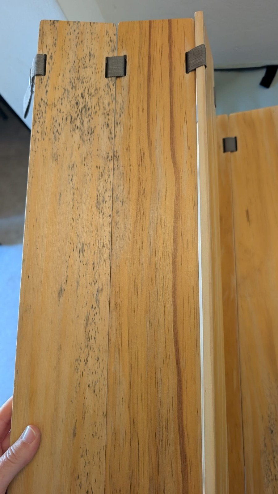 Houten oprolbare campingtafel - in hoogte verstelbaar, Ophalen of Verzenden, Zo goed als nieuw, Campingtafel