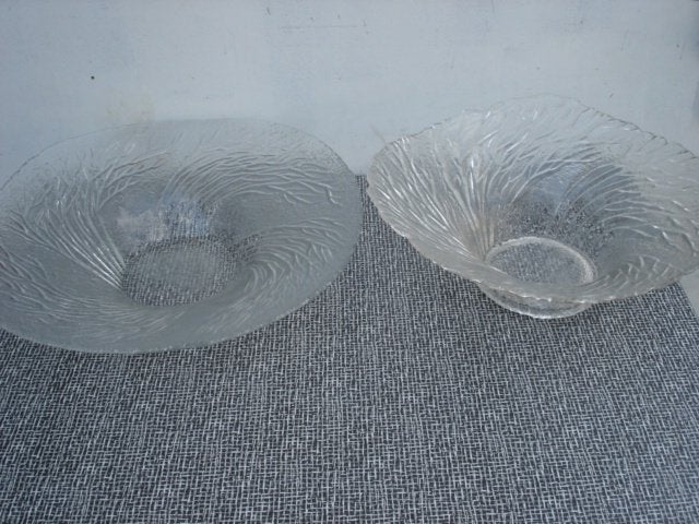 Vintage glazen schalen - Mäntsälän Lasisepät /Finland, Ophalen of Verzenden