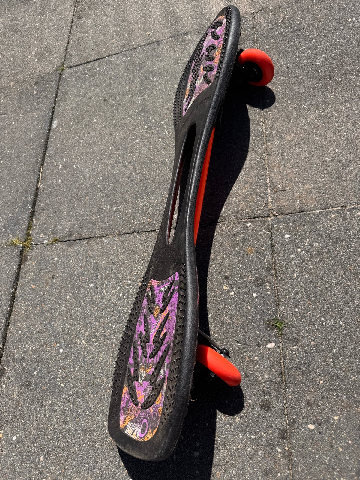 Oxelo Waveboard - Zwart met paars, Ophalen, Gebruikt, Waveboard