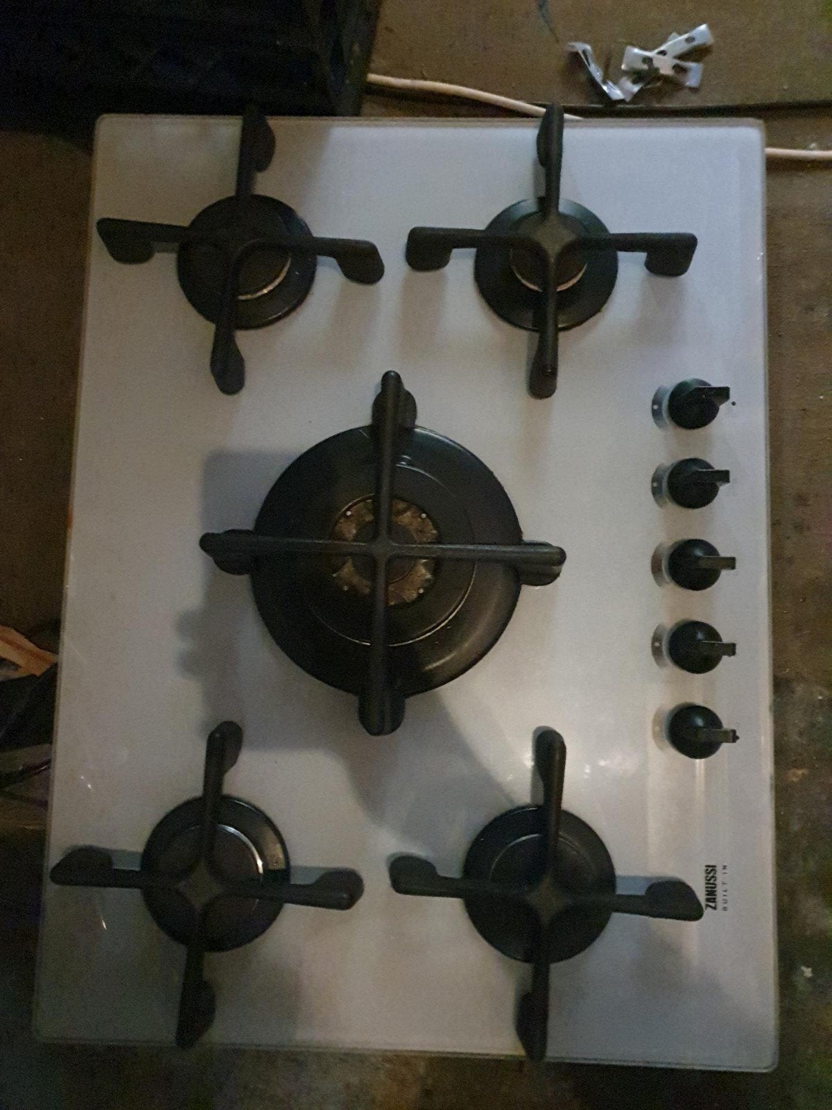 Zanussi gas op glas kookplaat, Ophalen, Gebruikt, Inbouw, Gas