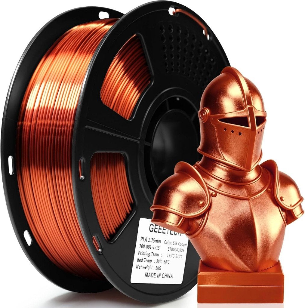 Geeetech PLA Silk Copper 1kg filament voor 3d print 1,75mm, Ophalen of Verzenden, Nieuw, Filamentrollen