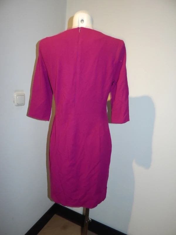 Marccain cyclaam kleurige jurk soort ophaal gesmockt N5/42, Kleding | Dames, Verzenden, Maat 42/44 (L), Zo goed als nieuw, Knielengte