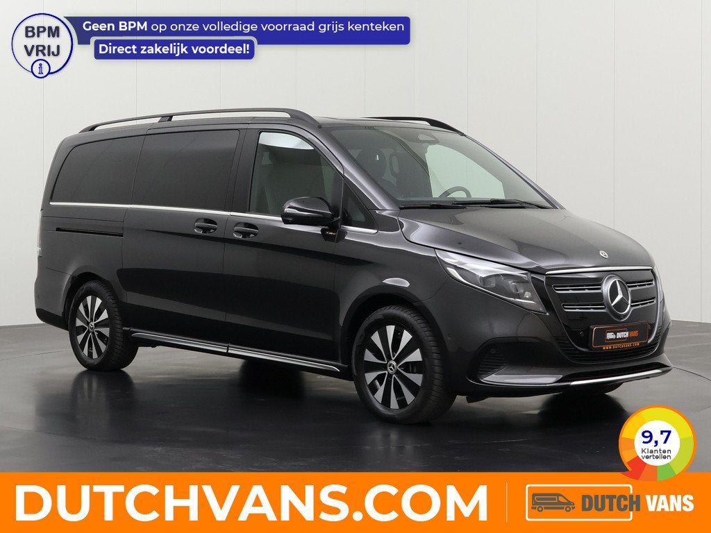 Mercedes-Benz EQV 300 Lang Avantgarde 7-Persoons | Elektrisc, Auto's, Bestelauto's, Gebruikt, Zwart, 2525 kg, 7 stoelen