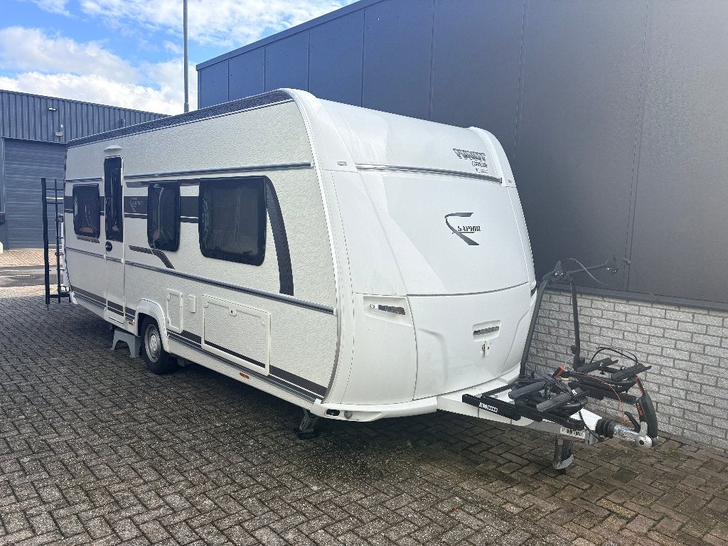 Fendt SAPHIR 515 2020 |enk. bed |Luifel |Airo |Fietsd |Mover, Caravans en Kamperen, Ringverwarming, 2 aparte bedden, Rondzit, Particulier