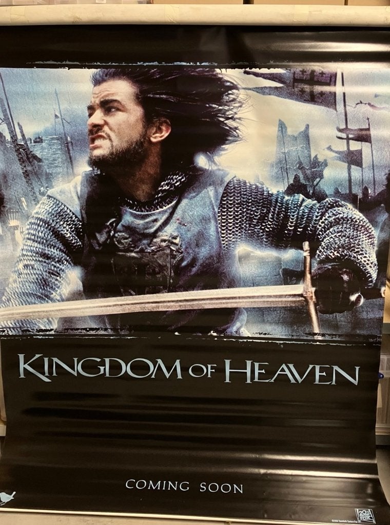 Kingdom of Heaven (2005) - Bioscoop banner, Ophalen, Gebruikt, Deurposter of groter, Film en Tv