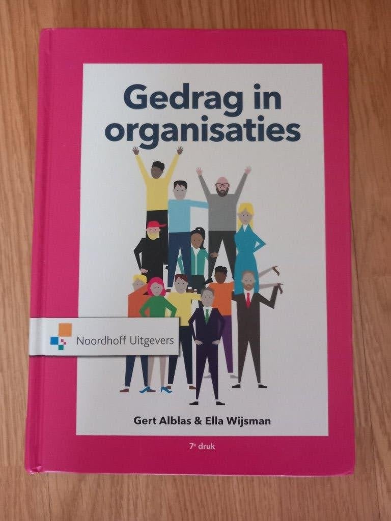 Gedrag in organisaties Studieboek, Boeken, Zo goed als nieuw, Gert Alblas & Ella Wijsman, Alpha, HBO