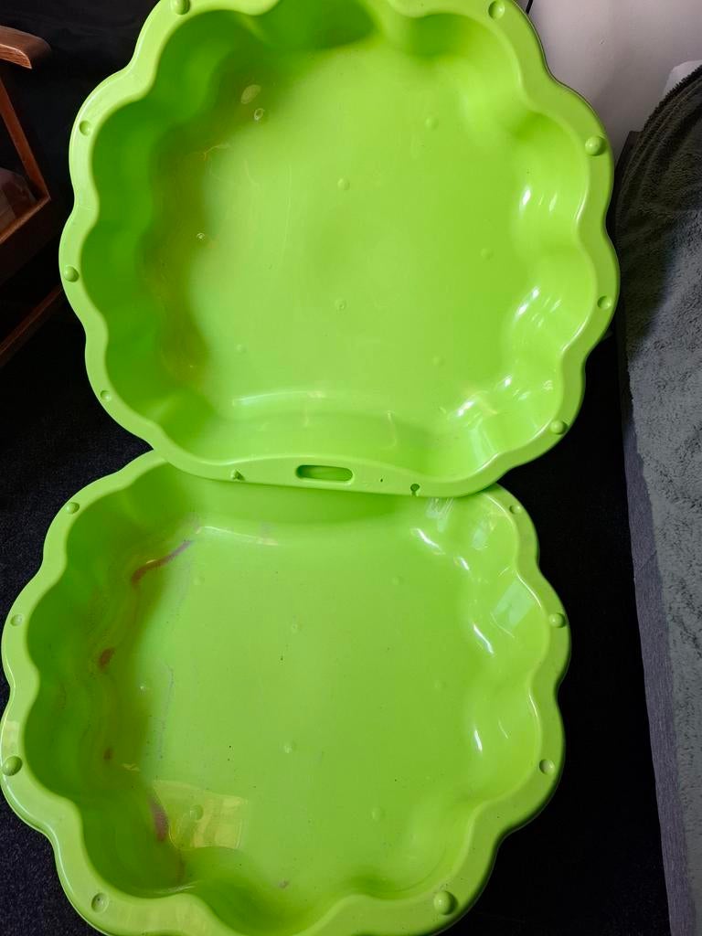 Zandbak/zwembad schelp groen, Ophalen of Verzenden, Gebruikt