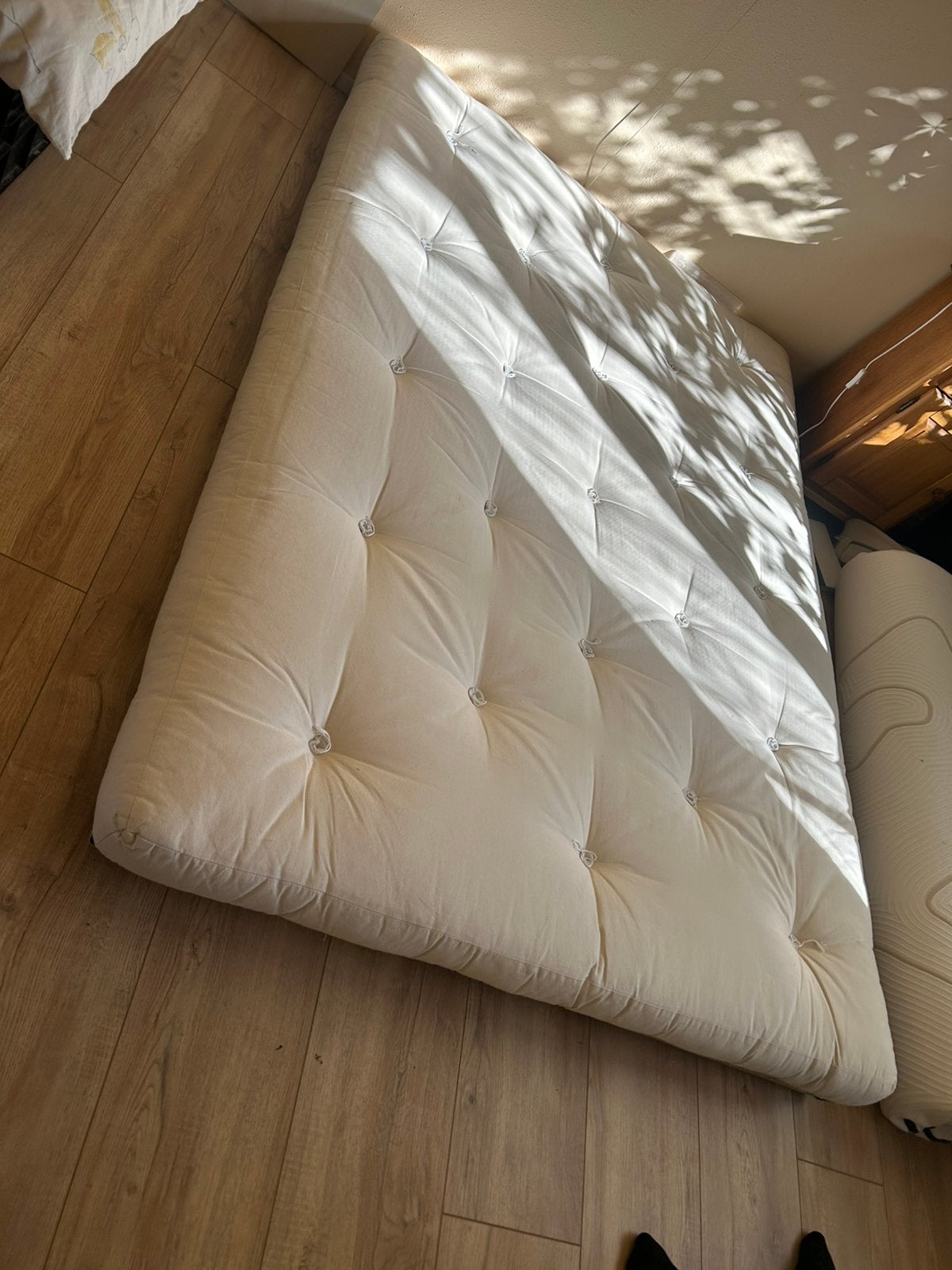 Mooie weinig gebruikte karup futon matras 140-200, Ophalen, Zo goed als nieuw, Tweepersoons, 140 cm