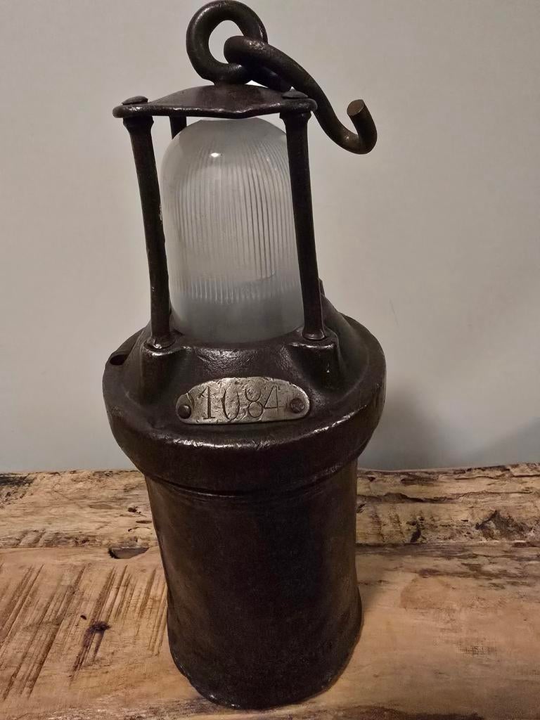 Antieke KGO Mijnlamp - Gietijzeren Verzamelaarsitem, Ophalen of Verzenden