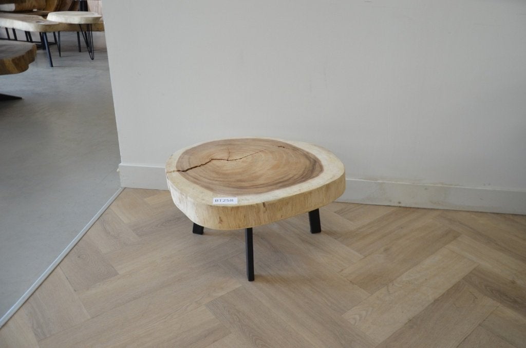 Ronde suar salontafel 60cm BT258, Overige houtsoorten, 50 tot 100 cm, Rond, Nieuw