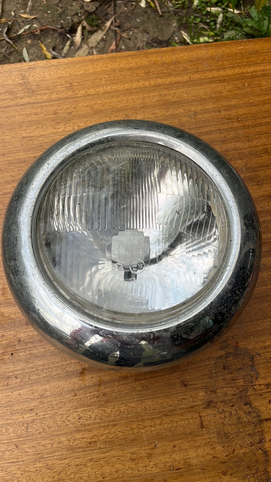 FER DDR Ruhla E15 koplamp Barkas B1000 IFA vrachtwagen., Ophalen of Verzenden, Zo goed als nieuw, Koplamp, Overige merken