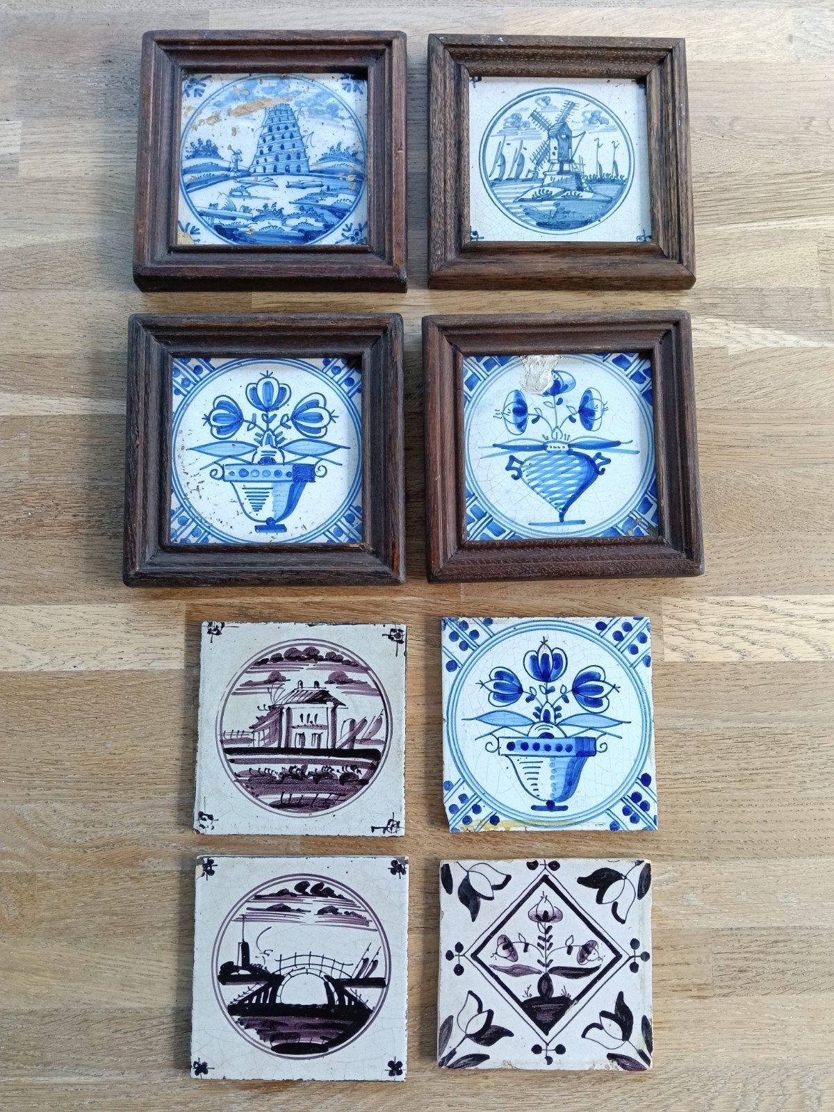 Tegels delfs blauw, Ophalen