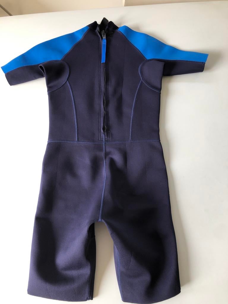 Kort wetsuit voor kinderen - Blauw/Donkerblauw 10/12 jaar, Ophalen of Verzenden, Zo goed als nieuw, Kind, Wetsuit