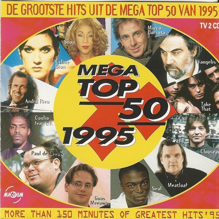 Mega Top 50 1995 oa.Seal,Meatloaf,Adiemus,Gompie=2cd=2x 0,99, Ophalen of Verzenden, Zo goed als nieuw, Pop