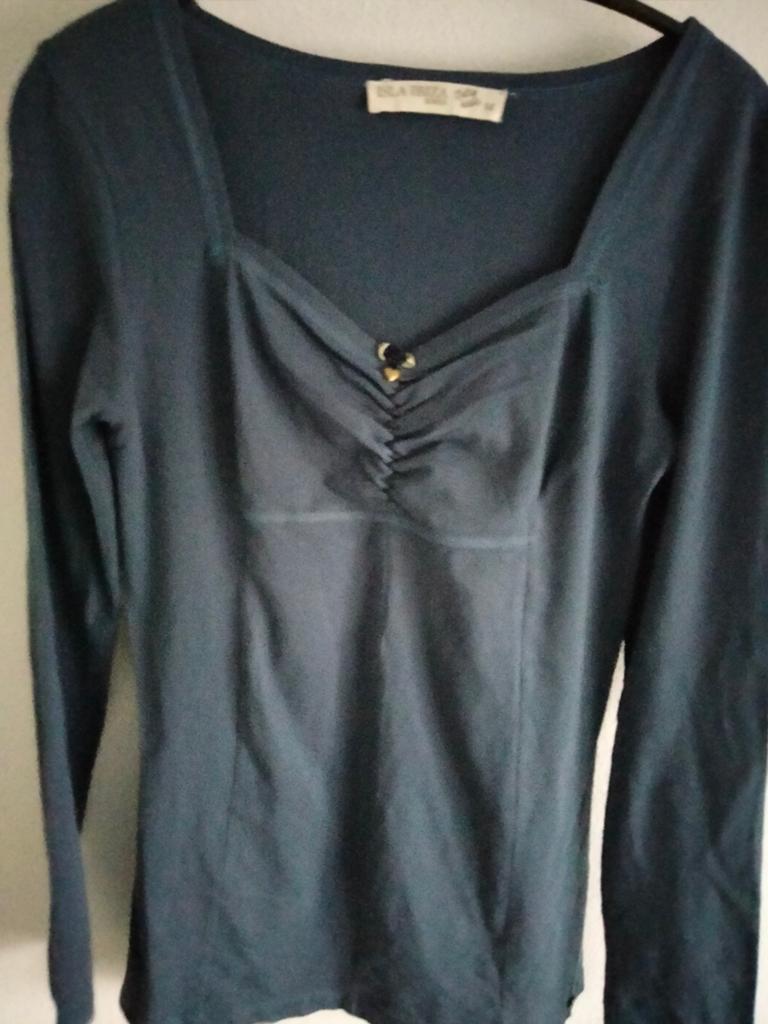 Isla Ibiza t shirt blauw mt.M, Maat 38/40 (M), Zo goed als nieuw, Lange mouw, Isla Ibiza